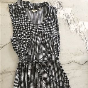 Checkered Wrap Dress